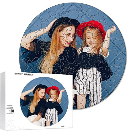 Holzpuzzle, Individuelle Familienfotos, Einzigartig Geformte Puzzleteile, Kreative Geschenke FüR Freunde