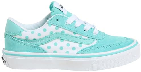 Vans Mädchen Brooklyn Ls Sneaker, Polka Dots Pool Blue, 35 EU