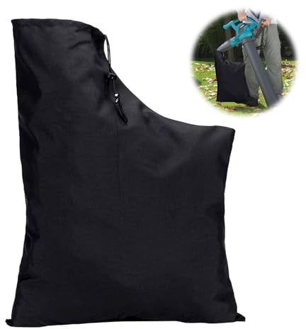 YIZWINS Sac sous Vide À Feuilles, Sac pour Aspirateur Souffleur Sac de Collecte sous Vide pour Feuilles de Jardin, Aspirateur Souffleur de Feuilles, Sac de Collecte À Fermeture Éclair Réglable