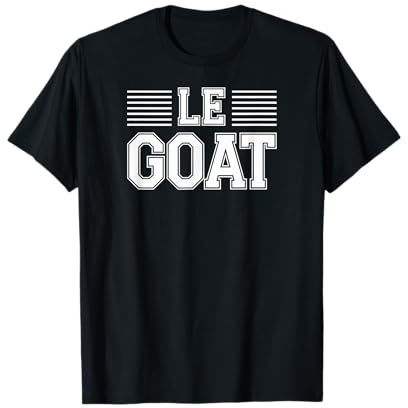 Le goat T-Shirt Noir Unisex Adulte Coupe régulière Manche courte Unique et humoristique