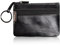 1 Pcs Leder Schlüsseletui Schlüsseltasche Klein für Herren Damen,Schwarz Reißverschlussfächer Schlüsselanhänger Leder,Hochwertig Design Schlüsselanhänger Mäppchen Geldbörse,Damen Echtleder Geldbörse