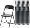 LuxNook 12 Stück PVC Klappstuhl klappstuhl mit Polster Starker Metallrahmen Campingstuhl Faltbarer Stuhl Bürostuhl Platzsparender Schreibtischstuhl für Gast, 150kg belastbar