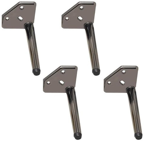 NBKJDSXL 4 Stück Möbelfüße Tischbeine Metall,Möbelbeine Tischfüße DIY Schrankfuß Ersatzfüße für Lowboard Sofa Couchtische Esstisch (18cm/7.09in)