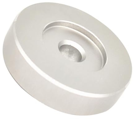 Toddmomy Vinyl Platten Adapter aus Aluminium Schallplatten Mitteladapter Stabiler Plattenspieler Zubehör für Singles Langlebiger Dome Adapter für Grammophon