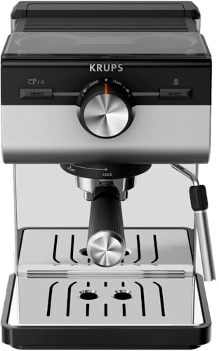 Krups Authentic+ XP384E10-1450W Espressomaschine, 15 bar, silberfarben