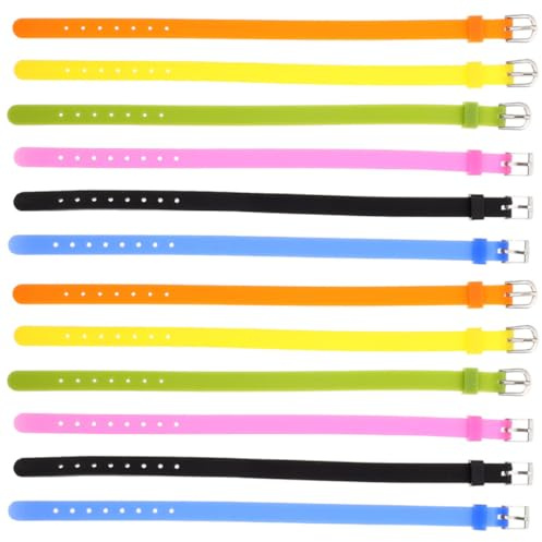 Levemolo Cinturino per Orologio in Silicone DIY 8mm, 12 Pezzi | Bracciale Silicone, Fascia da Polso in Silicone 12 Pezzi, Accessori per Orologio DIY