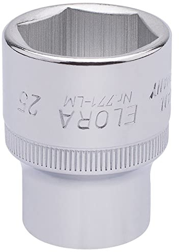 Draper 15314 Elora Hexagon Socket, 25mm Ø, 1/2 Square Drive