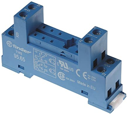 Finder serie 95 - Zócalo borne/tornillo para 40.51/52/60/44. 5
