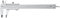 Starrett 125MEB-6/150 Calibre Pie de Rey con Nonio Serie 125, 150 mm - 6”