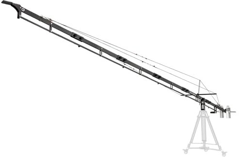 PROAIM 21ft Alphabet-Auslegerkran für 3-Achsen-Kardanringe und Schwenk-/Neigeköpfe | Robust und leicht – anpassbar an 4 Variable Längen | Sanfte Schwenk-/Neigebewegungen + Reisetasche (P-A21-J)