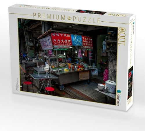 CALVENDO Puzzle Taipeh, Garküche | 1000 Teile Lege-Größe 64 x 48 cm Foto-Puzzle für glückliche Stunden