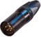 Neutrik NC4MXX-B XLR-Kabelverbinder (XLR, Schwarz, Gold, 19 mm, -30-80 °C)