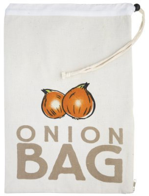 KitchenCraft Stay-Fresh Onion Preserving Storage Bag, 26 x 38 cm (10 x 15) - Beige