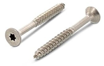 Edelstahl-Schrauben 5x80 mm Torx 100 Stück