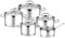 Tescoma Batteria Pentole 9 pz Home Profi, Acciaio Inossidabile, 9 Pezzi
