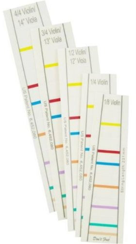 Griffbrett Markierung DON`T FRET 109, für 3/4 Cello, mit 12 Linien