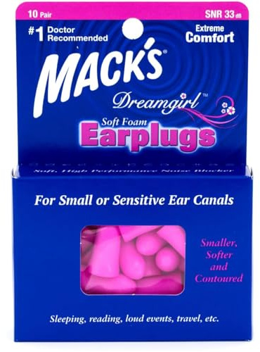 Mack's Dreamgirl Soft Foam Earplugs - Pack of 10 Pairs