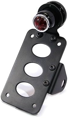 Alchemy Parts Motorbike Tail light with Number Plate Holder License Plate LED Axle fit - Side Mount (Style 12132)