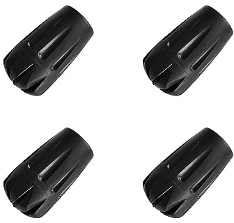 HIKEHOBBY Spare Replacement Walking Stick Trekking Hiking Pole Rubber Ferrule Ends 4 Pack