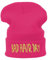 Winter Strickmütze Damen Herren Wurm Beanie Mütze Bad Hair Day Fuchsia Gold MFAZ Morefaz Ltd
