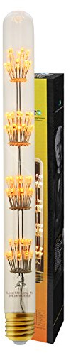Long Life Lamp Company 2w Vintage LED Tube Light Bulb E27 Clear Glass Tree Filament T28