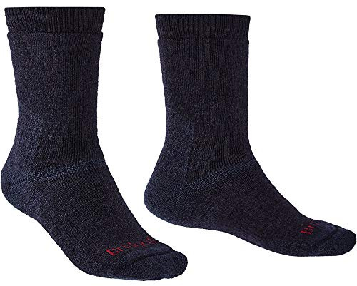 Bridgedale HIKE Midweight Coolmax Merino Comfort Boot Men's Anti Shock Cushioning Wool Fusion Technology Balanced Insulation Moisture Control Hiking Walking High levels Comfort and Durability Y Heel