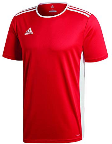 adidas Kinder ENTRADA 18 JSY T-Shirts, Rojpot/Blanco, XS