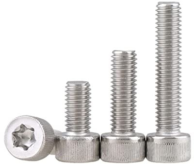 BOZONLI Vis Inox Boulons à Six Pans Vis Cylindriques Torx, M4×8mm,20 pcs