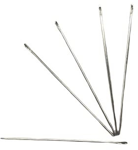 5 Sattlernadeln stumpf NO4/0 Sattler Nadeln 8 cm