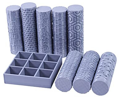 3DEGOS Texture Roller Collection Set DND Battle Mat DND Terrain for Dungeons and Dragons, D&D, Pathfinder, Warhammer 40k, RPG, Miniatures, Age of Sigmar, Tabletop, D and D, Dungeons and Dragons Gifts