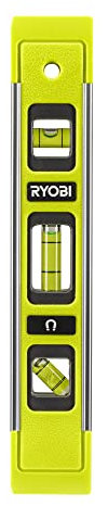 RYOBI Wasserwaage RTL23CM, 22,5 cm (Torpedo-Wasserwaage)