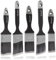 Genixart Angled Cutting in Paint Brushes for Walls and Trim, Angle Sash Paintbrush for Furniture, Staining Brush for Interior & Exterior Painting (5 Pack)