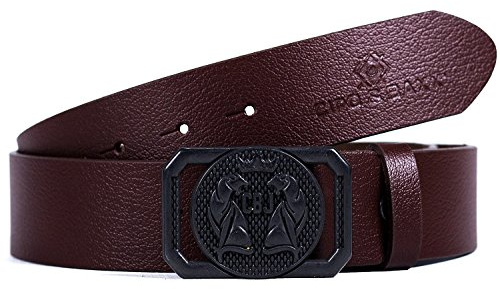 Cipo & Baxx Herren Gürtel Modell 11 braun 95cm x 3,8cm