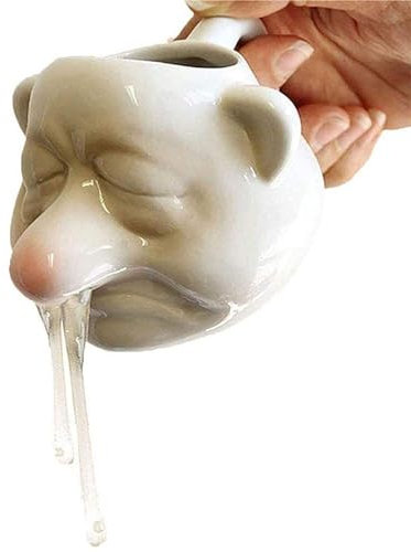 Ceramic Egg Yolk Separator, Funny Dwarf Cute Ceramic Snot Egg White Separator Kitchen, Suitable for Cooking Baking, Creative Kitchen tools