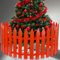 VINFUTUR 16 Pz Recinzione Albero di Natale Mini Recinzioni Decorative Natale 12x30 cm Recinzione per Giardino in Plastica Decorazioni Natalizie Fai da Te