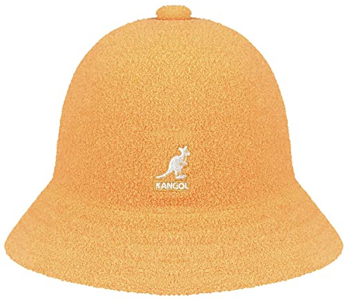 Kangol Bermuda Casual Stoffhut Sommerhut Glockenhut Damen/Herren - Strandhut Unisex Reisehut Frühling-Sommer Sommer - L (58-59 cm) pastellgelb