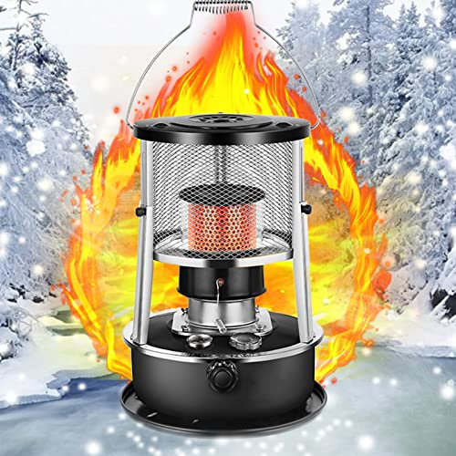 GUAWJRZDP Mobile à Pétrole Poêle,Chauffage au Pétrole avec Protection Contre Les Chutes,poêle à pétrole à mèche,Chauffage sans électricité,A Faible consommation,Camping Cuisson à la Chaleur