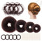 Lictin Donuts Haarknoten, Haar-Accessoires für Damen, mit 3 unsichtbaren Haarnetzen, 4 Dutt-Machern, 5 elastischen Haarbändern, 20 U Haarnadeln