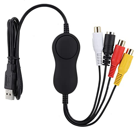 Aufnahmekarte, USB 2.0-UVC-Videoaufnahmekarte Analog Video Grabber HD Recorder, Unterstützung für Alle Systeme