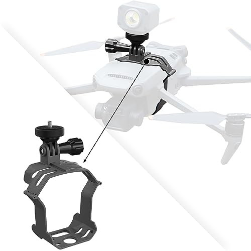 XIANNEE Multifunktionaler Adapter Kamerahalterung, Stroboskop-Halterung, Erweiterungshalterung für DJI Mavic 3, mit 1/4 Zoll Schraubenloch, passend für DJI Action 2 GoPro 8 10 Insta360 One X2 One R