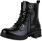 VAN HILL Damen Schnürstiefeletten Blockabsatz Lack Trendy Schuhe 840598 213310 Schwarz Lack 36