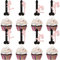 Blumomon 24 Stück Funkelnde Einzelne Frauen Cupcake Topper Mini Auswahl Braut Dusche Junggeselle Geburtstagsparty Kuchen Dekoration Elemente Heißes Mädchen Cupcake Topper