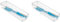 iDesign Linus Boite Stockage pour Tiroir, Moyen Bac Plastique pour Couverts et Autres Accessoires, Transparent (Lot de 2)