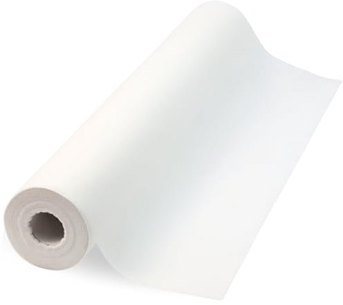 Einwegauflage 80cm x 50 Meter auf Rolle mit Perforation I Weiß I Vlieslaken ohne gumizug I Kosmetikliege - Tatto - SPA - Ärztekrepp