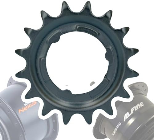 F26 Shimano Fahrrad Nexus/Alfine Getriebenaben Verschleiss Teil Service Wartung Austausch Naben Ersatz Ritzel (Schwarz 16 Zähne)