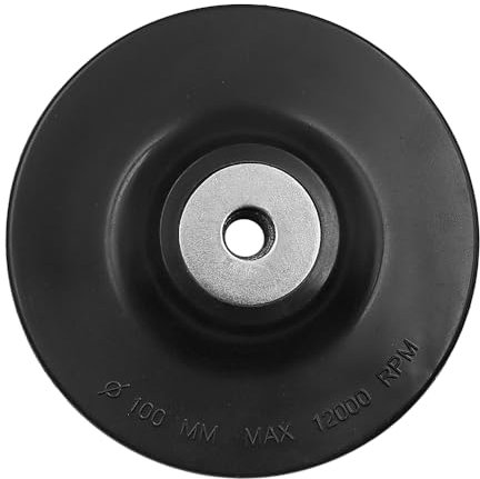 Tiardey 4 Inch 100mm Angle Grinder Backing Pad, Rubber Backing Pad with M10 Thread, Grinding Disc Backing Pad, Polishing Pad Disc