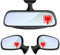 Albanischer Adler Spiegel Aufkleber Sticker Auto Laptop Handy Albanien Albania Rot