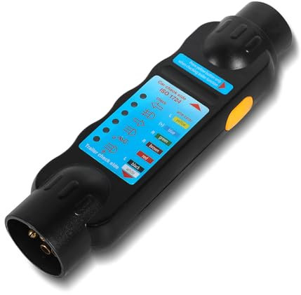 Yuanjoy Testeur De Remorque, Testeur De Remorque 7 Broches Testeur De Prise De Caravane De Remorque Connecteur 12 V Pour Outils De Diagnostic De Circuit