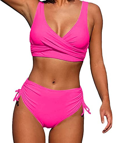 Bikini Bademode Badeanzug Swimsuit Push Up Bikinis Für Damen Bikini Große Brüste Rü Sexy Spitze Bikini Cover Up Bikini Teenager Bikini Mit Shorts Badebekleidung Damen Sport Sets Damen