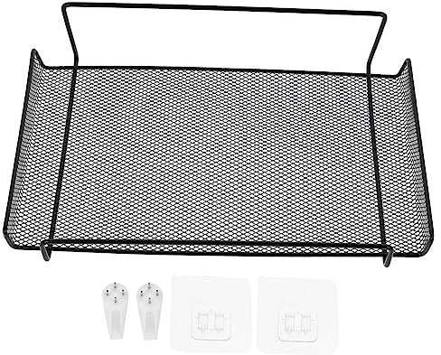 WHAMVOX Wall Mounted Router Holder Sturdy Storage Rack for Wifi Router Projector and Items No Drilling Required Compact Wall-mount Design for Living and Bedroom